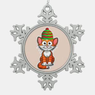 kat van kerst ornament