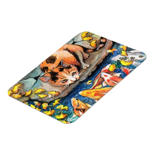 Kat van Koi Pond Magneet (Linkerzijde)