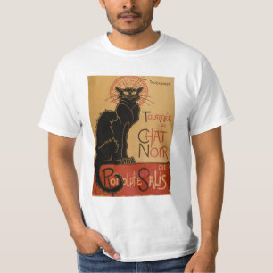 Kat van Le Chat Noir van de Jugendstil de Vintage T-shirt
