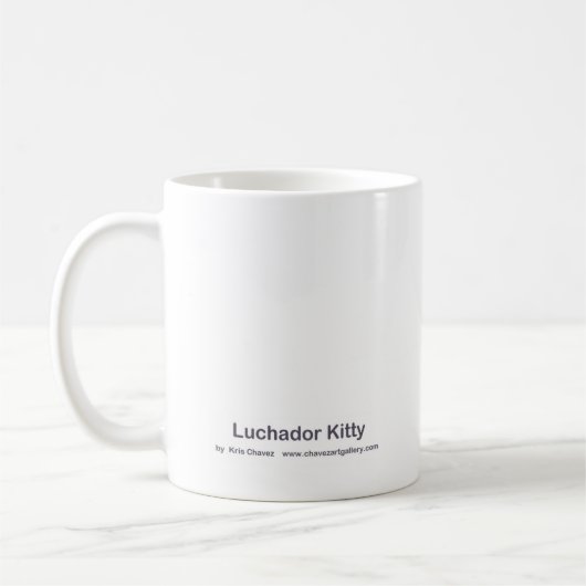 kat van luchador koffiemok (Links)