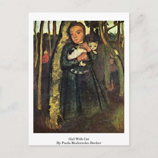 Kat van Paula Modersohn-Becker Briefkaart (Voorkant)
