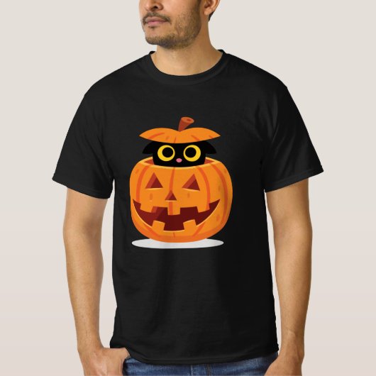 Kat van pompoen t-shirt (Voorkant)