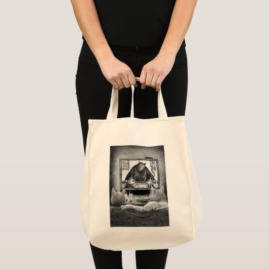 Kat van rechter tote bag (Voorkant (product))