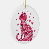 Kat van Rozen Keramisch Ornament (Rechts)