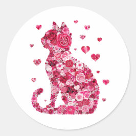 Kat van Rozen Ronde Sticker