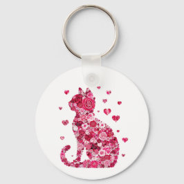 Kat van Rozen Sleutelhanger