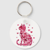 Kat van Rozen Sleutelhanger (Achterkant)