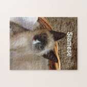 Kat van Siamese Legpuzzel (Horizontaal)