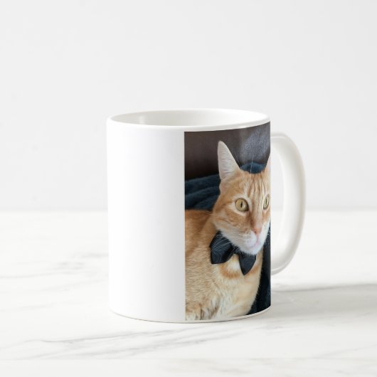 Kat van stropdas koffiemok (Voorkant rechts)