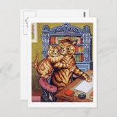 Kat van vader (papa), Louis Wain Briefkaart (Voorkant / Achterkant)