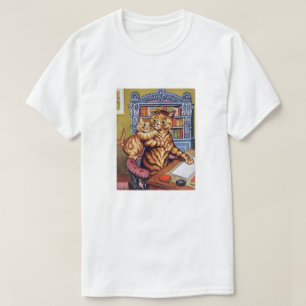 Kat van vader (papa), Louis Wain T-shirt