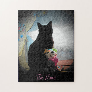 Kat van Valenpuzzle en Push Legpuzzel