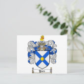 Kat van York over wapens / New York Family Crest Briefkaart (Staand voorkant)