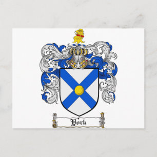 Kat van York over wapens / New York Family Crest Briefkaart