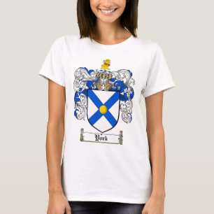 Kat van York over wapens / New York Family Crest T-shirt
