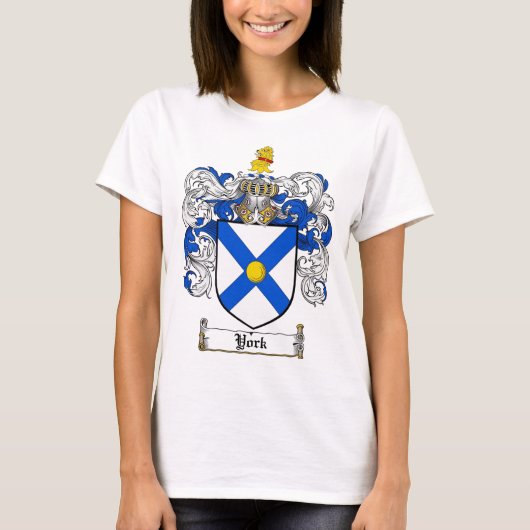 Kat van York over wapens / New York Family Crest T-shirt (Voorkant)