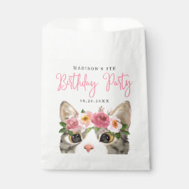 Kat van zoete Waterverf Birthday Party Bedankzakje