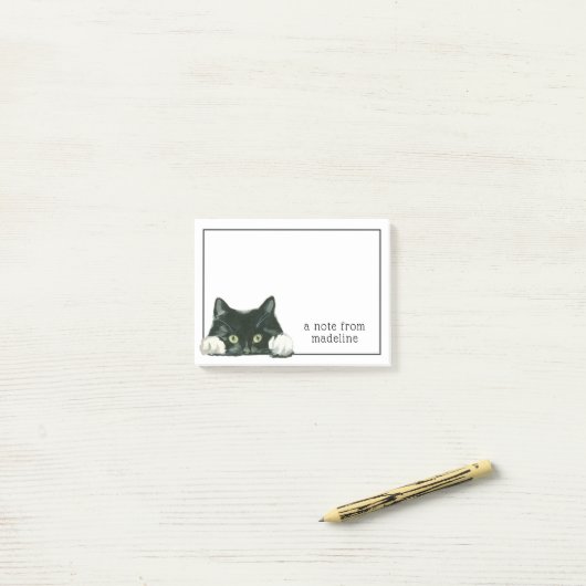 Kat van zoete Waterverf | Opmerking van Post-it® Notes (Op bureau)