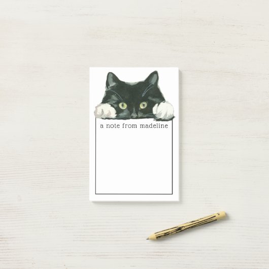 Kat van zoete Waterverf | Opmerking van Post-it® Notes (Op bureau)