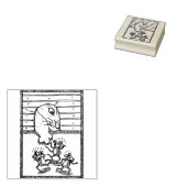 KAT VANGEN MUIZEN, MUISGAT RUBBER STEMPEL (Gestempeld)