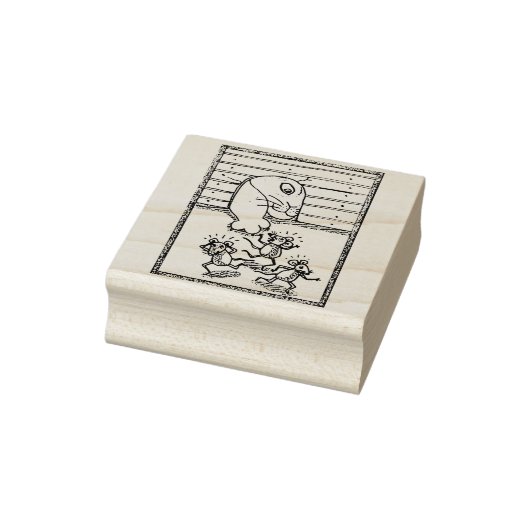 KAT VANGEN MUIZEN, MUISGAT RUBBER STEMPEL (Stempel)