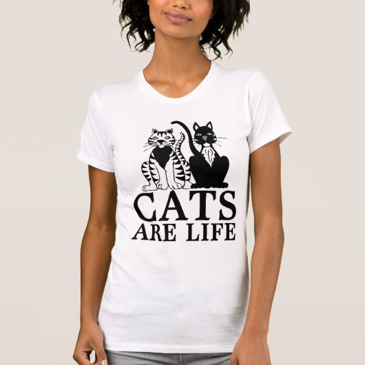 KAT-VANGSTEN ZIJN; LEVENS T-SHIRS T-SHIRT (Voorkant)