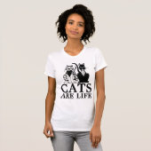 KAT-VANGSTEN ZIJN; LEVENS T-SHIRS T-SHIRT (Voorkant volledig)