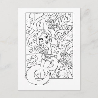 Kat Venus Flytraps Briefkaart