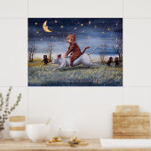 Kat Verbeelding, Louis Wain Poster (Keuken)