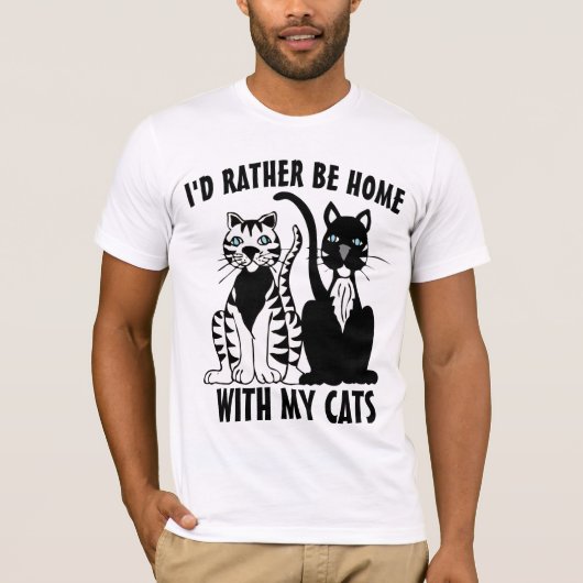 KAT - VERDER WEER THUIS MET MIJN KATTEN T-SHIRS T-SHIRT (Voorkant)