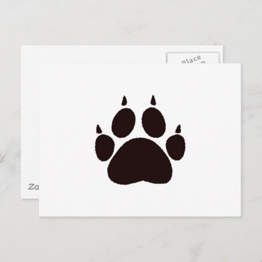 Kat verfprinters briefkaart (Voorkant / Achterkant)