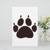 Kat verfprinters briefpapier (Staand voorkant)