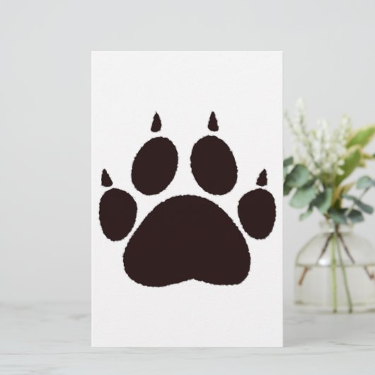 Kat verfprinters briefpapier (Staand voorkant)