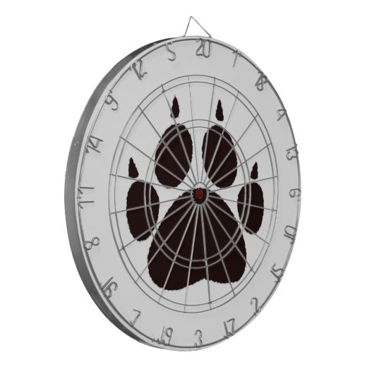 Kat verfprinters dartbord (Voorkant Links)