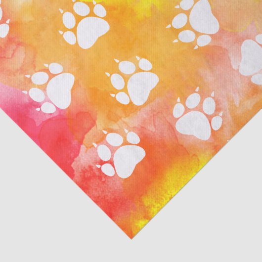 Kat verfprinters tissuepapier (Detail)