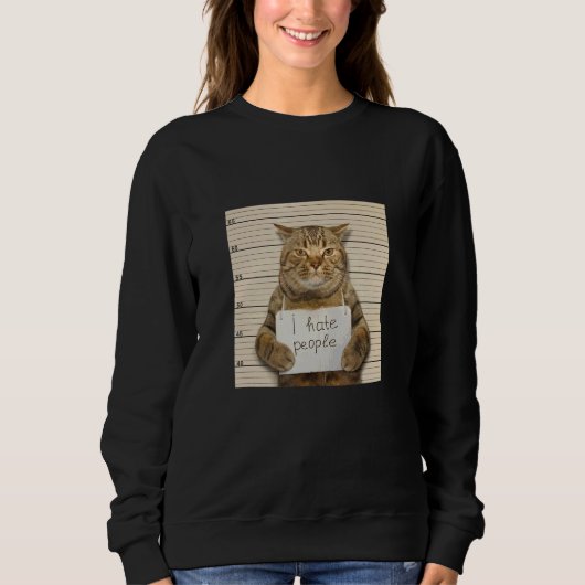 Kat verhit ik haat mensen kat eigenaar kat trui (Voorkant)