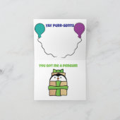 Kat verjaardag kaart (Binnen)