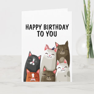 KAT VERJAARDAG KAART, VAN MIJ EN MIJN KAT CREW! KAART