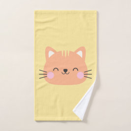 Kat Verjaardag Kinderen Kunst Handdoek