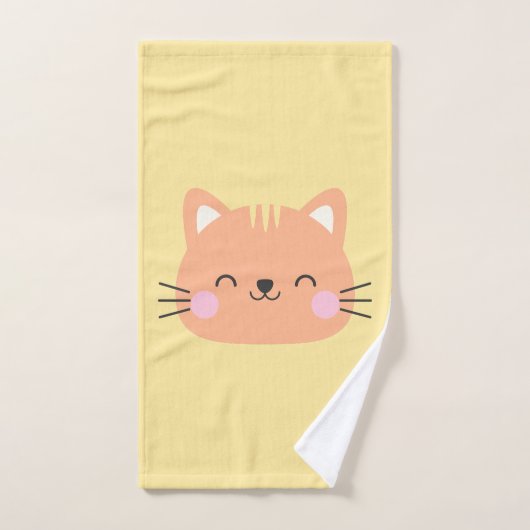 Kat Verjaardag Kinderen Kunst Handdoek (Handdoek)