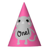 kat verjaardagsfeestje feesthoedjes (Voorkant)