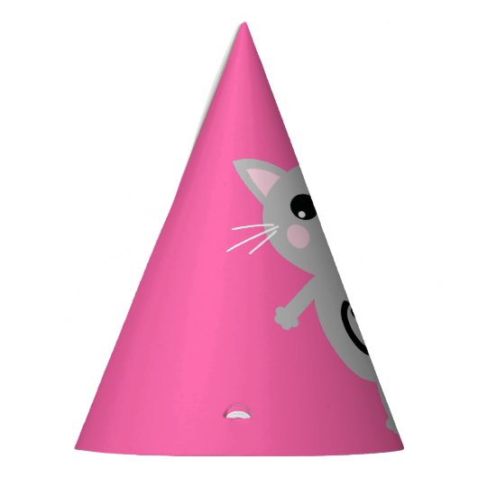 kat verjaardagsfeestje feesthoedjes (Links)