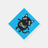 kat verjaardagsfeestje servet (Hoek)