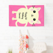 kat verjaardagsfeestje spandoek (Insitu)