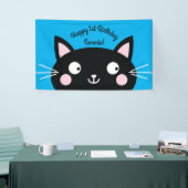 kat verjaardagsfeestje spandoek (Beurs)