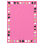 kat verjaardagsfeestje tafelkleed (Voorkant)