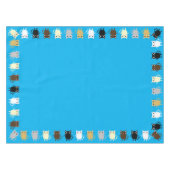 kat verjaardagsfeestje tafelkleed (Voorkant (Horizontaal))