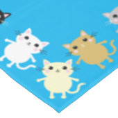 kat verjaardagsfeestje tafelkleed (Gekanteld)