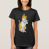 Kat Verjaardagshoorn T-shirt (Voorkant)