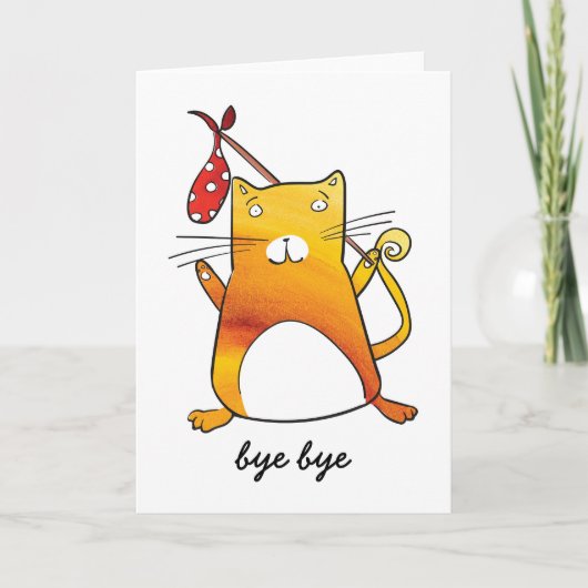 Kat verlaat kaart (Voorkant)
